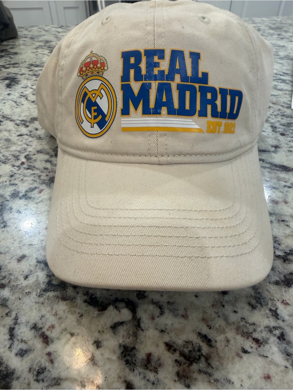 Real Madrid Beige Logo Baseball Cap
